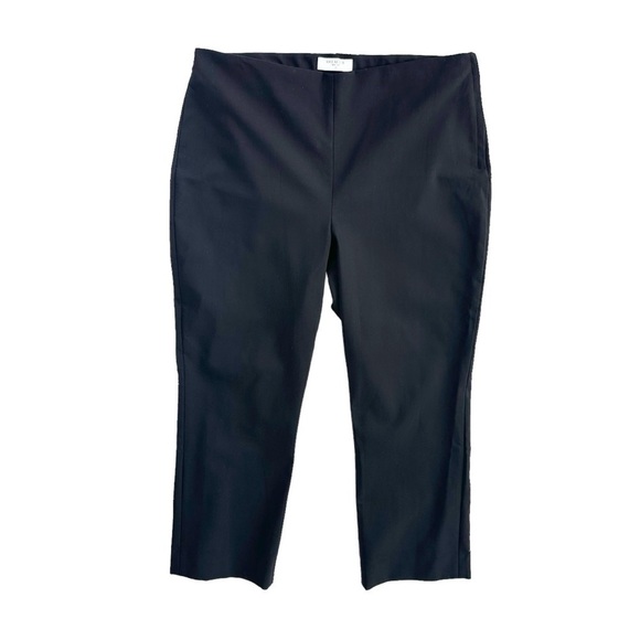 M.M. LaFleur black side zip Foster pants crop high waist Plus 3X MM MM. LaFleur - Picture 1 of 13